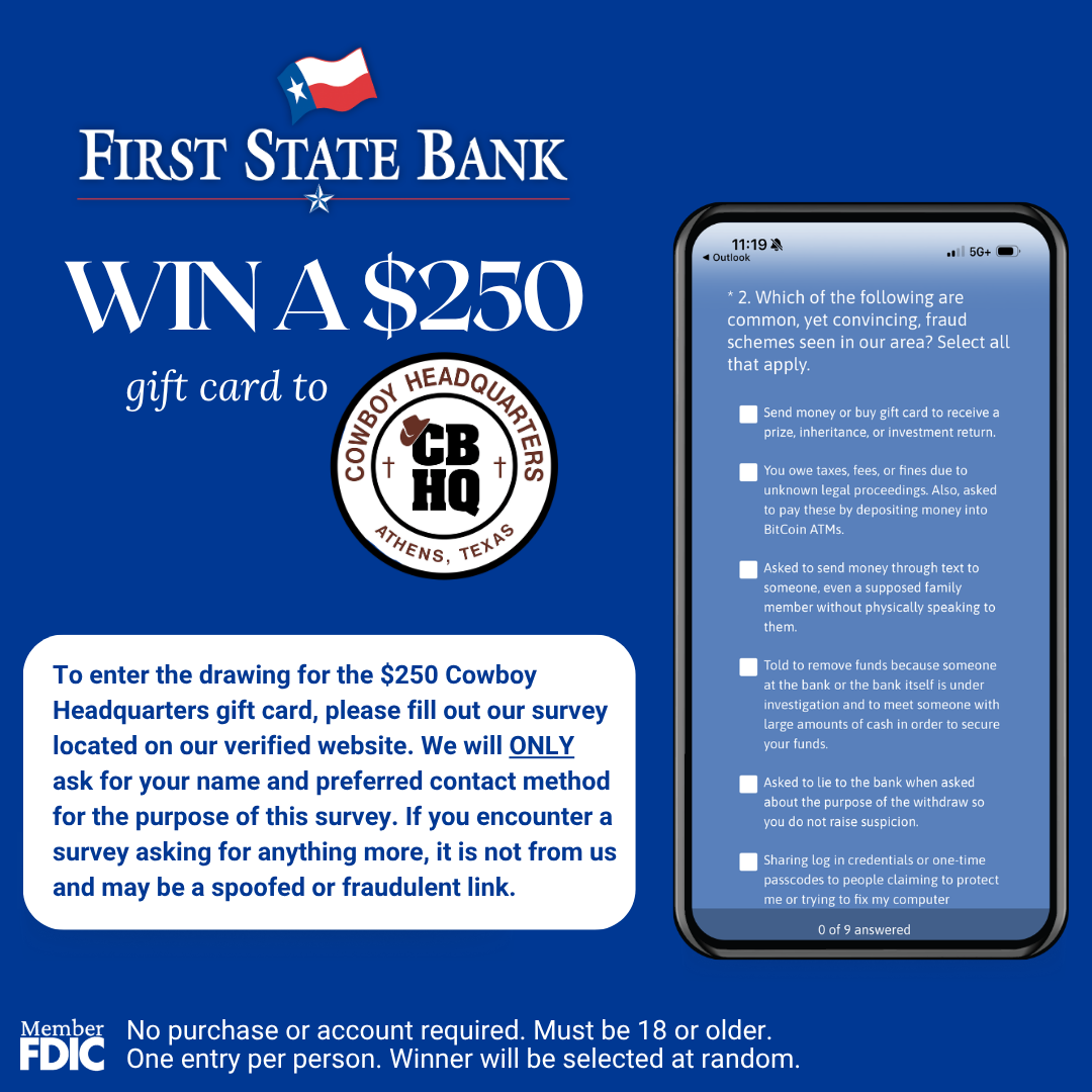 Fraud Survey Gift Card Graphic